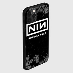 Чехол для iPhone 12 Pro Снежный Nine Inch Nails, цвет: 3D-черный — фото 2