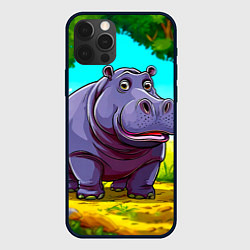 Чехол iPhone 12 Pro Гиппопотамчик