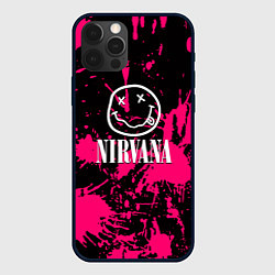 Чехол для iPhone 12 Pro Nirvana pink color, цвет: 3D-черный