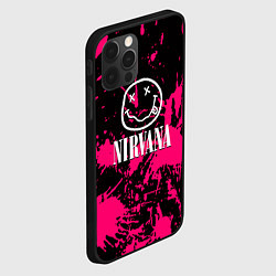 Чехол для iPhone 12 Pro Nirvana pink color, цвет: 3D-черный — фото 2