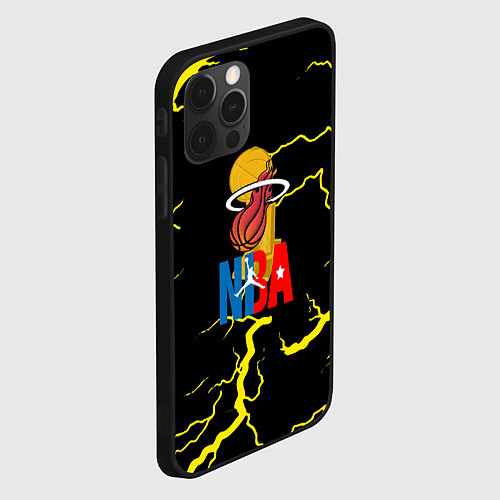 Чехол iPhone 12 Pro NBA storm / 3D-Черный – фото 2