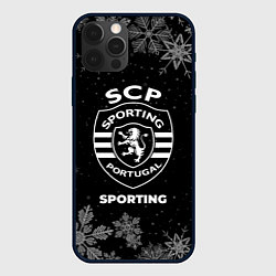 Чехол для iPhone 12 Pro Снежный Sporting, цвет: 3D-черный