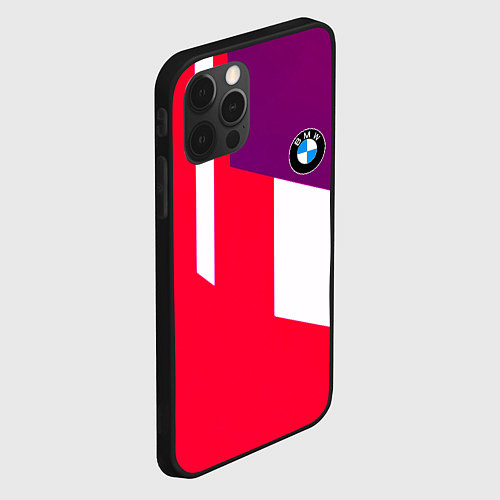 Чехол iPhone 12 Pro BMW geometry sport / 3D-Черный – фото 2