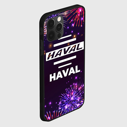 Чехол iPhone 12 Pro Праздничный Haval / 3D-Черный – фото 2