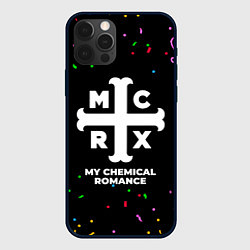 Чехол для iPhone 12 Pro My Chemical Romance конфети, цвет: 3D-черный