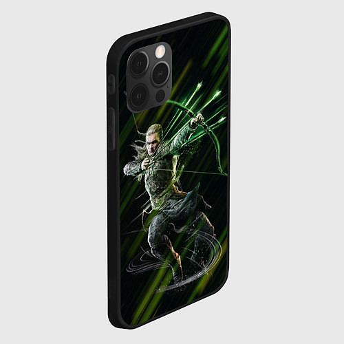 Чехол iPhone 12 Pro Леголас - Властелин колец / 3D-Черный – фото 2