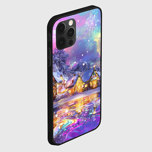 Чехол iPhone 12 Pro Настроение рождества / 3D-Черный – фото 2