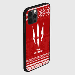 Чехол для iPhone 12 Pro Новогодний The Witcher, цвет: 3D-черный — фото 2