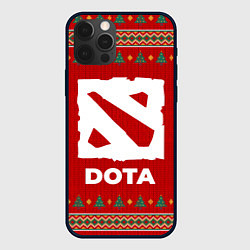 Чехол для iPhone 12 Pro Dota new year, цвет: 3D-черный