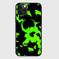 Чехол для iPhone 12 Pro Quake camo, цвет: 3D-черный