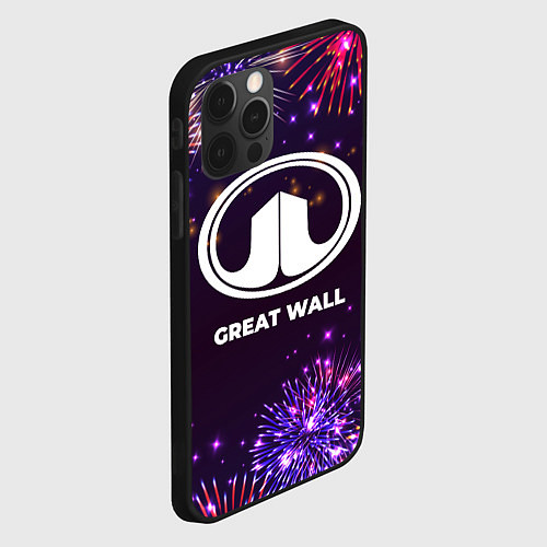 Чехол iPhone 12 Pro Праздничный Great Wall / 3D-Черный – фото 2