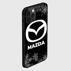 Чехол для iPhone 12 Pro Снежный Mazda, цвет: 3D-черный — фото 2