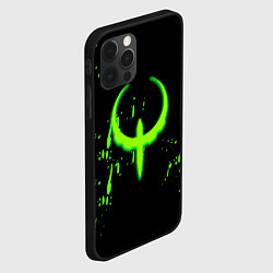 Чехол для iPhone 12 Pro Quake брызги кислотных красок, цвет: 3D-черный — фото 2