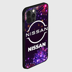 Чехол для iPhone 12 Pro Праздничный Nissan, цвет: 3D-черный — фото 2