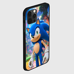 Чехол для iPhone 12 Pro Sonic красочный мир, цвет: 3D-черный — фото 2