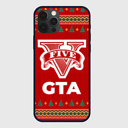 Чехол для iPhone 12 Pro GTA new year, цвет: 3D-черный