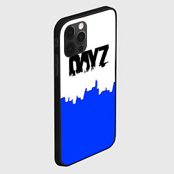 Чехол для iPhone 12 Pro Dayz сине белая геомтерия, цвет: 3D-черный — фото 2