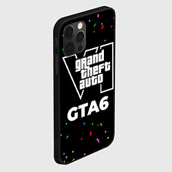 Чехол для iPhone 12 Pro GTA6 конфети, цвет: 3D-черный — фото 2