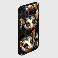 Чехол для iPhone 12 Pro Опоссумовые мордочки, цвет: 3D-черный — фото 2