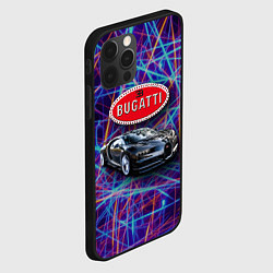 Чехол для iPhone 12 Pro Bugatti Italy - мечта автомобилиста, цвет: 3D-черный — фото 2