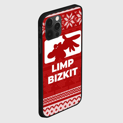 Чехол iPhone 12 Pro Новогодний Limp Bizkit / 3D-Черный – фото 2