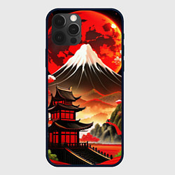 Чехол для iPhone 12 Pro Коллаж Японской природы, цвет: 3D-черный