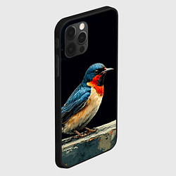 Чехол для iPhone 12 Pro Ласточка, цвет: 3D-черный — фото 2