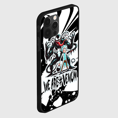 Чехол iPhone 12 Pro Rick Sanchez - we are Venom meme / 3D-Черный – фото 2