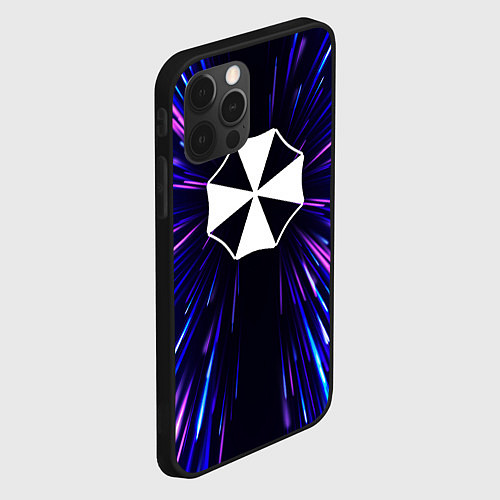 Чехол iPhone 12 Pro Resident Evil neon energy / 3D-Черный – фото 2