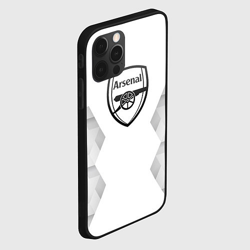 Чехол iPhone 12 Pro Arsenal white poly / 3D-Черный – фото 2