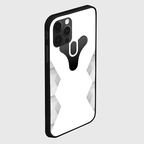 Чехол iPhone 12 Pro Destiny white poly / 3D-Черный – фото 2