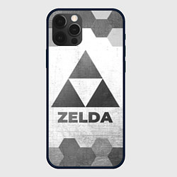 Чехол для iPhone 12 Pro Zelda - white gradient, цвет: 3D-черный