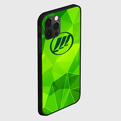 Чехол для iPhone 12 Pro Lifan green poly, цвет: 3D-черный — фото 2