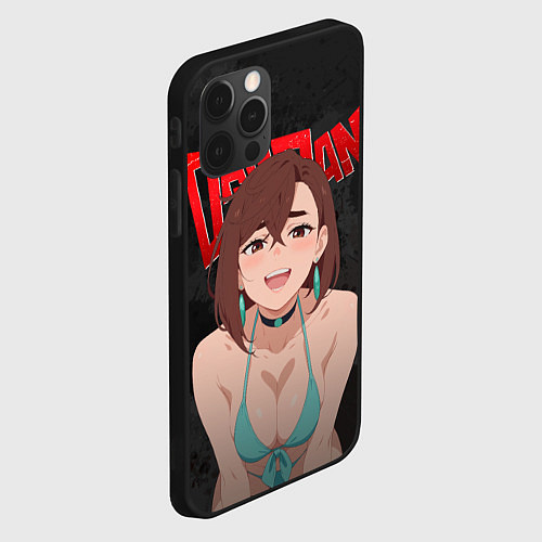 Чехол iPhone 12 Pro Momo boobs / 3D-Черный – фото 2