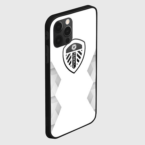 Чехол iPhone 12 Pro Leeds United white poly / 3D-Черный – фото 2