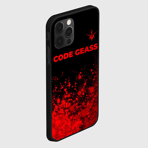 Чехол iPhone 12 Pro Code Geass - red gradient посередине / 3D-Черный – фото 2