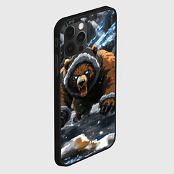 Чехол для iPhone 12 Pro Злой русский медведь, цвет: 3D-черный — фото 2