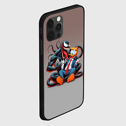 Чехол для iPhone 12 Pro Venom and Duck-Donald - ai art fantasy, цвет: 3D-черный — фото 2