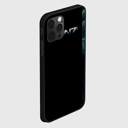 Чехол iPhone 12 Pro Shepard N7 - светлый / 3D-Черный – фото 2