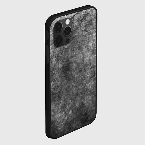 Чехол iPhone 12 Pro Абстракция - gray wall / 3D-Черный – фото 2