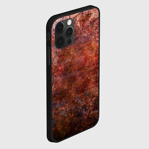 Чехол iPhone 12 Pro Абстракция - rusty wall / 3D-Черный – фото 2