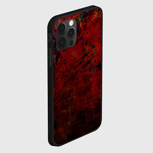 Чехол iPhone 12 Pro Абстракция - dark grunge mood / 3D-Черный – фото 2