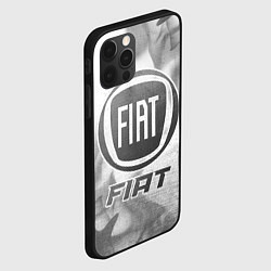 Чехол для iPhone 12 Pro Fiat - white gradient, цвет: 3D-черный — фото 2