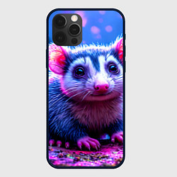 Чехол для iPhone 12 Pro Малыш опоссум, цвет: 3D-черный