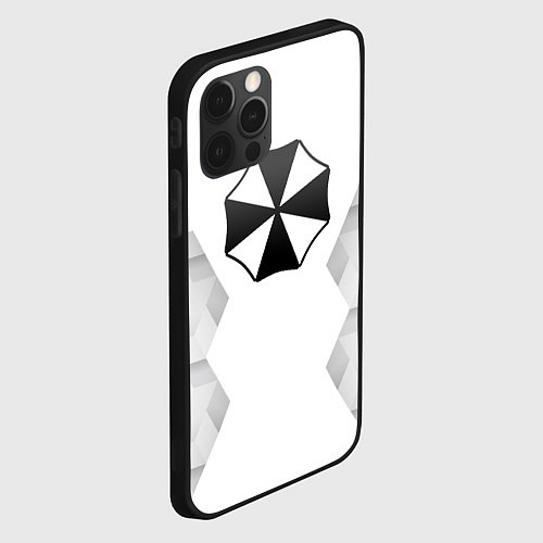 Чехол iPhone 12 Pro Resident Evil white poly / 3D-Черный – фото 2