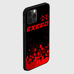 Чехол для iPhone 12 Pro Exeed - red gradient посередине, цвет: 3D-черный — фото 2