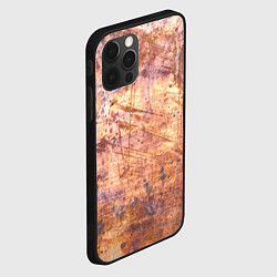 Чехол для iPhone 12 Pro Абстракция - old red metal, цвет: 3D-черный — фото 2