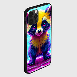 Чехол для iPhone 12 Pro Росомаха в ярком лесу, цвет: 3D-черный — фото 2