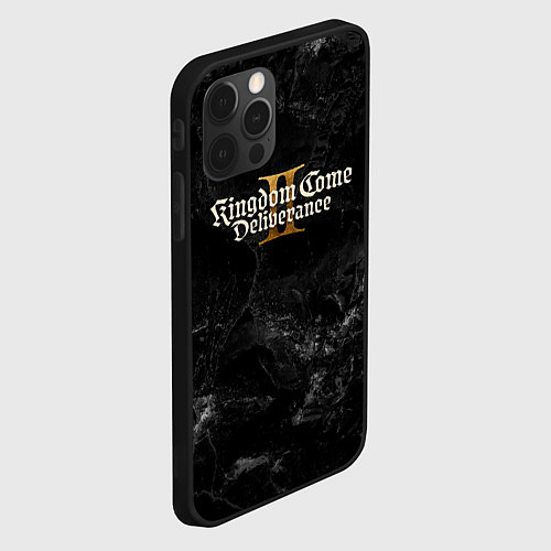 Чехол iPhone 12 Pro Kingdom Come Deliverance 2 dark logo / 3D-Черный – фото 2