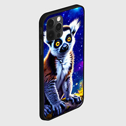 Чехол для iPhone 12 Pro Лемур и звездная ночь, цвет: 3D-черный — фото 2